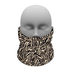 Washable Balaclava Snood – Zebra Print