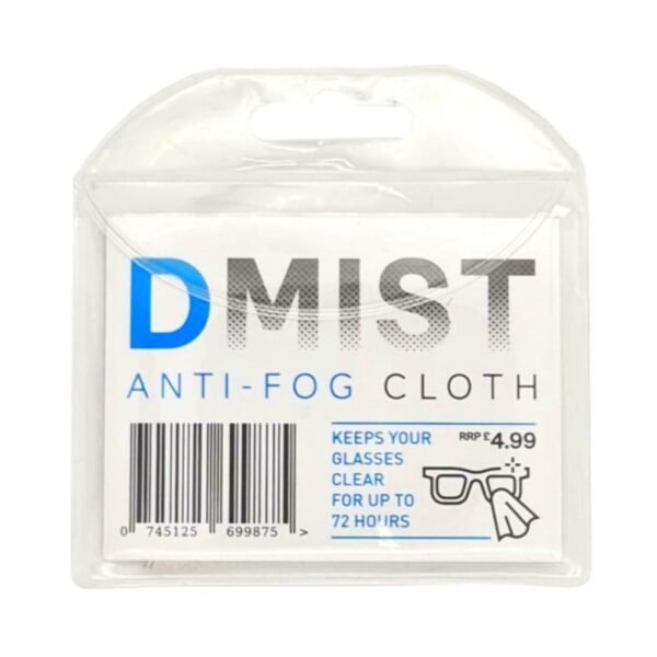 DMist Anti Fog Reusable Cloth Wipe for glasses or sunglasses