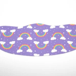 Pack of 2 Reusable Face Masks in Rainbow Print