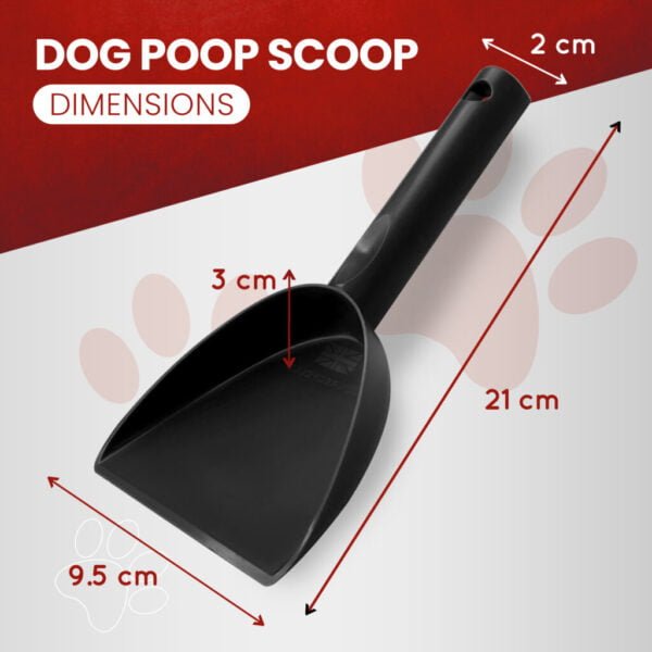 UK Made Eco Friendly Dog Poop Scoop Black