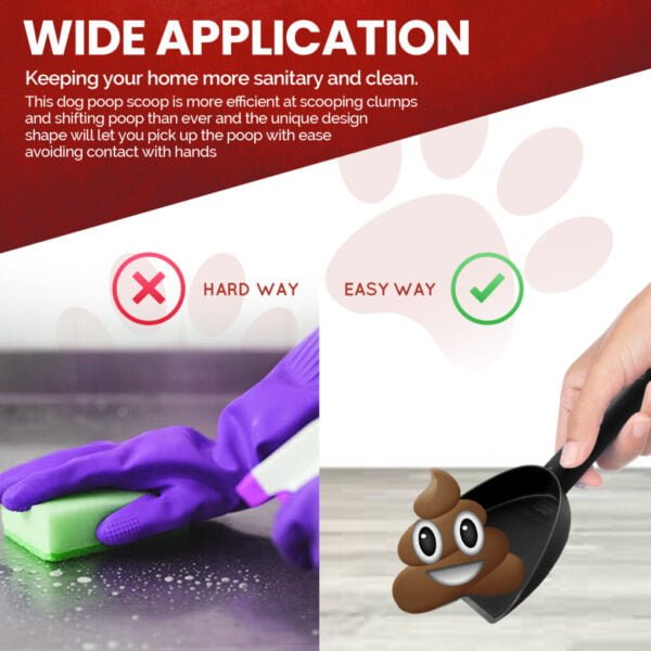 UK Made Eco Friendly Dog Poop Scoop Black